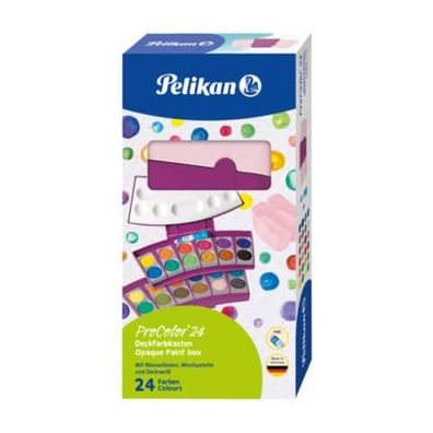 Pelikan Farbkasten ProColor® 735 PC/24, 24 Farben, beere/rosa Pelikan 300008243