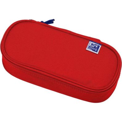 Schlamperbox oval gross 23x8x6cm rot Oxford
