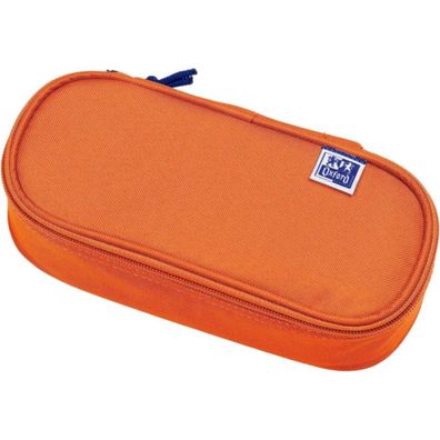 Schlamperbox oval gross 23x8x6cm orange Oxford