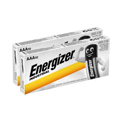 20 x Energizer Industrial AAA Micro Alkaline MN2400 L92 1,5V im Karton