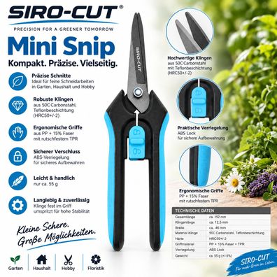 SIRO-CUT Mini Snip - Präzisionsschere