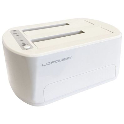 LC-POWER LC-Power Dockingstation USB 3.2 2,5"/3,5" SATA/SSD (White)
