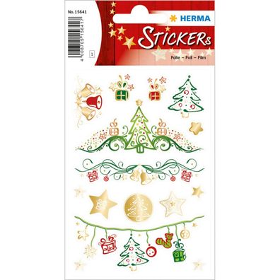 15 HERMA Aufkleber Weihnachtsmotive