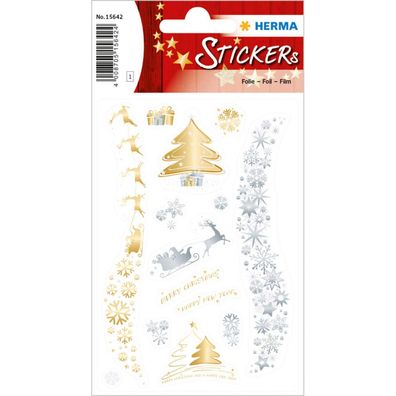 14 HERMA Aufkleber Weihnachtsmotive