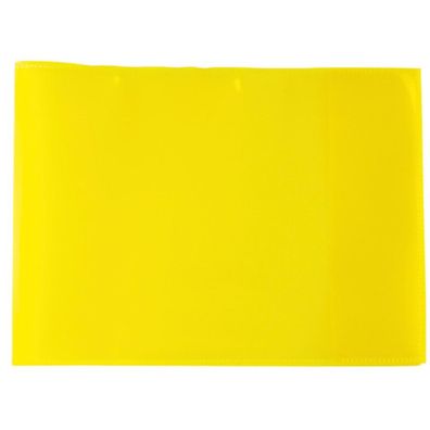 HERMA Heftumschlag PLUS quer transparent gelb Kunststoff DIN A5