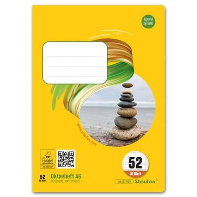 STYLE Oktavheft Style, A6, kariert 5mm, Lin.52, 32 Blatt STYLE 040632052