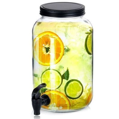 Glasgetränkekrug mit Zapfhahn, 3,2 l