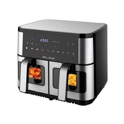 BLOW Fettfreie Fritteuse, Doppelkammer, 2500 W, 9 L