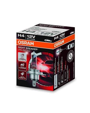 NIGHT BREAKER® Unlimited H4 Faltschachtel H4 ECE 12 Volt 60/55 Watt P43t Sockel Abble