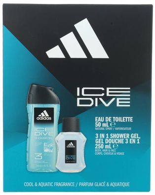 Adidas Geschenk-Set ICE DIVE EdT 50 ml + Shower Gel 250 ml