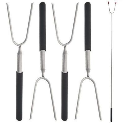 Teleskop-Feuerstab 24,5-86 cm 4 Stück