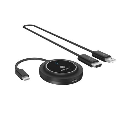 Icy Box Adapter IcyBox IB-WL101 USB-C zu HDMI Transmitter + Receiver