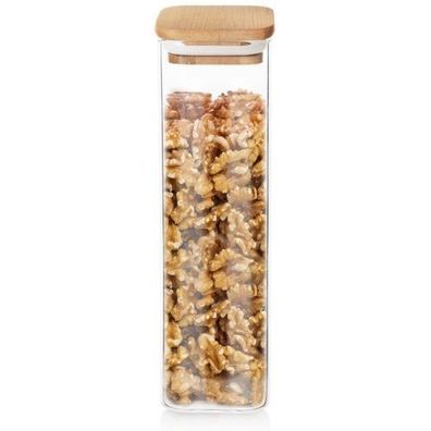 Glasbehälter für lose Produkte mit Deckel und Dichtung, 600 ml