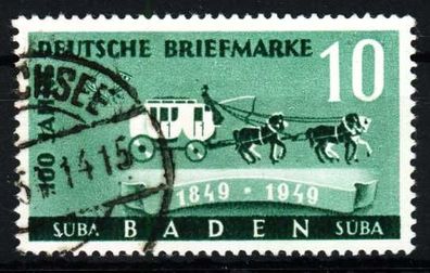 FRANZ. ZONE BADEN Nr 54 gestempelt gepr. X30A66E