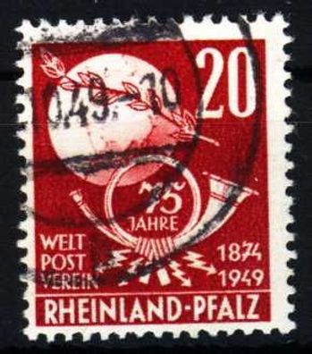 FRANZ. ZONE RL-PFALZ Nr 51 gestempelt gepr. X32F496