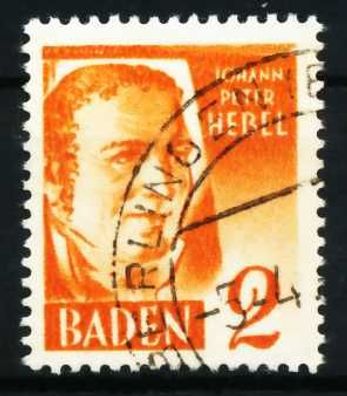 FZ BADEN 3. Ausgabe Spezialisiert Nr 28yaI gestempelt X602A42