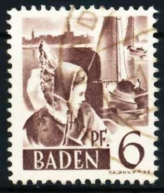 FZ BADEN 2. Ausgabe Spezialisiert Nr 15yIII gestempelt X602E22