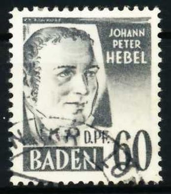 FZ BADEN 2. Ausgabe Spezialisiert Nr 25yI gestempelt X60616E