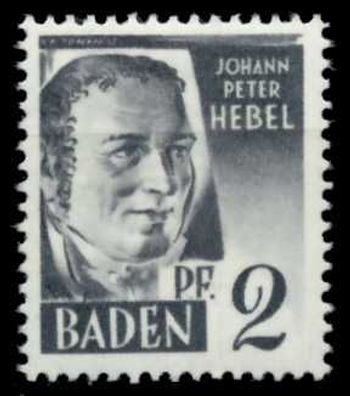 FZ BADEN 1. Ausgabe Spezialisiert Nr 1yvII postfrisch X6C0A6A