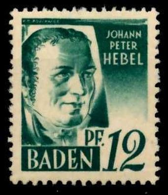 FZ BADEN 1. Ausgabe Spezialisiert Nr 4vvI postfrisch X6C0B06