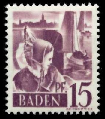 FZ BADEN 1. Ausgabe Spezialisiert Nr 5yvI postfrisch X6C0B4A