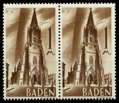 FZ BADEN 1. Ausgabe Spezialisiert Nr 13yvI+13yv X6C0C1A