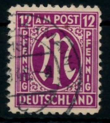 BIZONE AM-POST Nr 7z gestempelt X760BFE