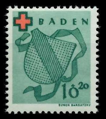 FRANZ. ZONE BADEN Nr 42A postfrisch X87FFE2