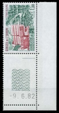Frankreich Dienstmarken Europarat Nr 30 Br postfrisch E X05F656