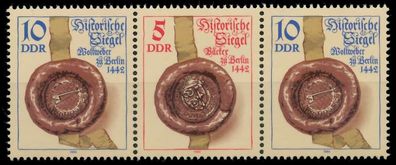 DDR Zusammendruck Nr WZd605 postfrisch 3ER STR SC4971A