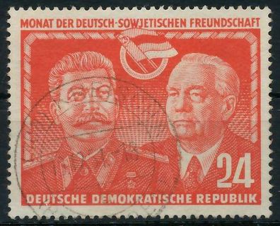 DDR 1951 Nr 297 zentrisch gestempelt X77ABEE
