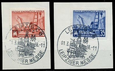 DDR 1956 Nr 518-519 zentrisch gestempelt X77ACE6