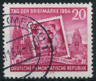 DDR 1954 Nr 445AXI gestempelt X77ACDE