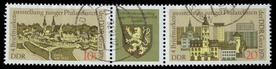 DDR Zusammendruck Nr WZd332 gestempelt 3ER STR X77AE4E