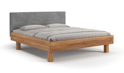 Einzelbett / Gästebett | Massivholz | Eichenholz geölt | bequeme Rückenlehne | 1