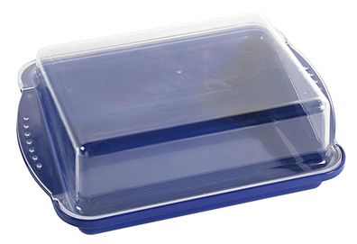Knäckebrotdose Kunststoff 24x16,5x5,5 cm farbig sortiert