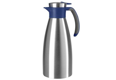 Isolierkanne "Soft Grip" Edelstahl 1,5 l, 28 cm blau