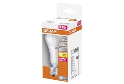 LED Retrofitlampe Classic A13WE27 matt 1521LM dim