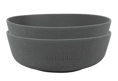 Schüssel 2er Pack Silikon Ø 19 cm, 7 cm grau