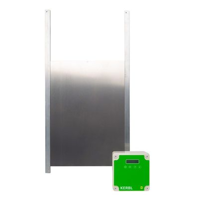 KERBL Automatische Hühnerklappe Hühnertür SET Antrieb und Schiebetür 22x33 cm