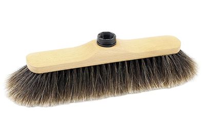 Zimmerbesen Holz / Roßhaar 28 cm hell