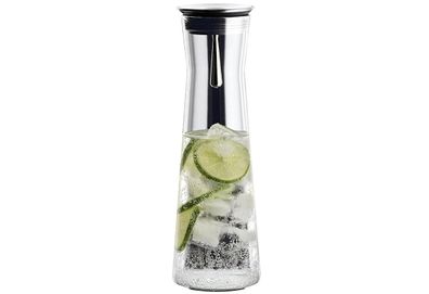 Wasserkaraffe "Indis" SIMAX Glas / Edelstahl 1,1 l, Ø 10 cm, 30 cm