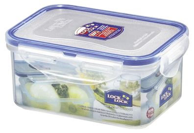 Frischhaltedose "Lock & Lock Classic" 0,6 l, 15,1x10,8x6,9 cm transparent / blau