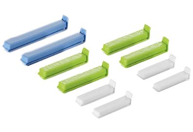 Tüten-Verschlussclips 10teilig Kunststoff farbig sortiert 10er Pack