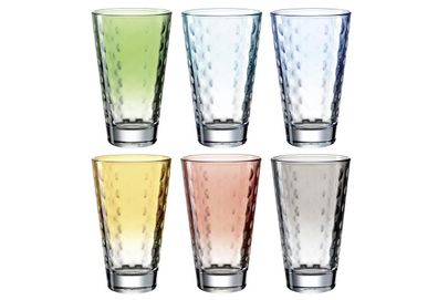Geschenkset Longdrinkgläser "Optic" 6er Set Glas