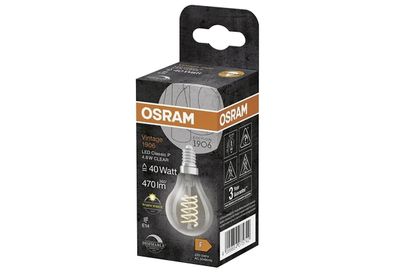 LED Filament LED CL P 40 D 4,8W/827 S FIL E14