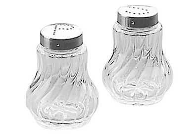 Salz- und Pfefferstreuer-Set 2-teilig Glas 7 cm Fleurette
