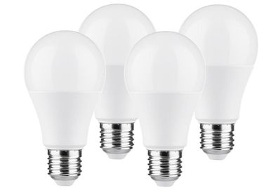 LED Birne 8,5W E27 806lm 2700K opal 4er Set