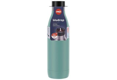 Trinkflasche "Bludrop" Edelstahl 0,7 l, Ø 7,6 cm, 26,10 cm petrol