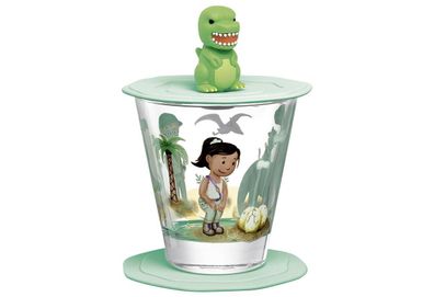 Kindertrinkset"Dino" 3-teilig Glas Glas: 215 ml, Ø 9 cm